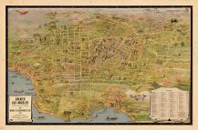 Los Angeles 1932 Tourist Map